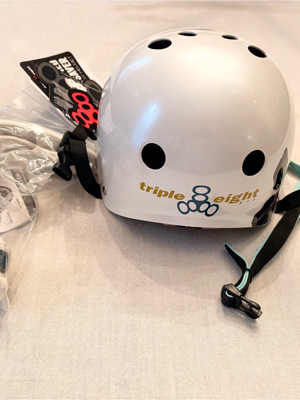 Kids Triple 8 Sweatsaver Helmet for Skateboarding or Biking